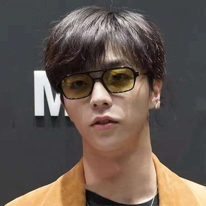 Lunettes de soleil à Double faisceau en métal pour hommes, nouveau Logo personnalisé, mode unisexe, ovales, grands visages, lunettes de soleil, pilote, 2023 - Product Image 2