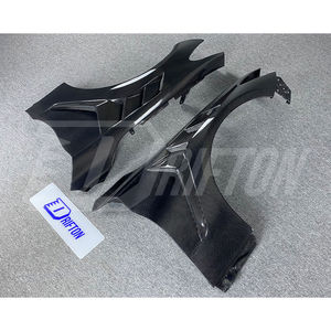 Guardabarros delantero de fibra de carbono estilo V2 ventilado para Infiniti Q60 2016-2022 - Product Image 3