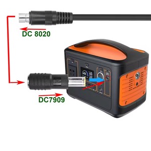 Adattatore connettore da DC 7909 (7.9mm/8mm maschio) a DC <span class=keywords><strong>8020</strong></span> (femmina) per pannelli solari, generatori e centrali elettriche da 100W, 150W, 180W, 200W - Product Image 3