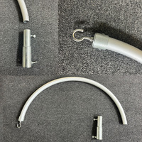 Support de lustre de mariage réglable de 3 m, cadre métallique incurvé pour lustre en cristal, décoration de scène de cérémonie en extérieur