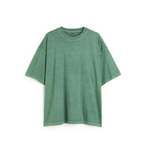 Camisetas de Lona Transpirable de Poliéster/Algodón con Hombros Caídos, Estilo Urbano, para Hombre, Color Sólido, Precio Bajo, Ropa de Verano