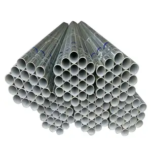 Tubo de acero galvanizado con recubrimiento en polvo, tubo galvanizado, hecho en China