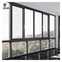 Ventanas Corredizas Modernas de Aluminio OEM, Diseño Antirrobo de Acero Inoxidable de Alta Calidad para Casas y Villas, Disponibles en Diferentes Tamaños