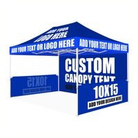 Gazebo extérieur étanche personnalisé de 10x20ft tente publicitaire pliante pop-up pour salons professionnels