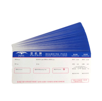 Étiquettes de billets en papier thermique synthétique résistant à la déchirure, pour cartes d'embarquement en carton pliées en accordéon, impression couleur, badges pour événements et expositions