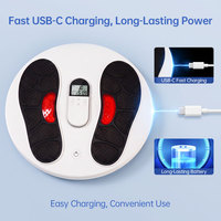 Masseur de pieds EMS, stimulateur musculaire TENS, stimulateur de circulation des pieds alimenté par batterie, 9 modes, 20 intensités, fabricant OEM ODM