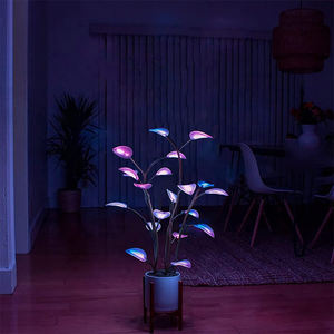 Plante d'intérieur LED magique Plantes artificielles Lampes de nuit Éclairage RVB Décoration de feuille Fête Bonsaï Plante d'intérieur Lampe de table - Product Image 4