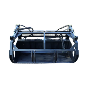 Cubo multiusos SkidSteer <span class=keywords><strong>Grapple</strong></span> de 82 pulgadas, accesorios para cargadora de dirección deslizante, cubo con pinza para manejo de alimentación - Product Image 4