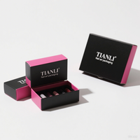 Boîte d'emballage personnalisée pour kit de pose d'ongles avec logo de marque, impression numérique, vente en gros, boîte en papier pour ongles artificiels