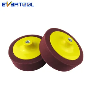 EVERTOOL Manufacture Maroon Polishing Pads 150mm Soft Buff Rotary Foam Cutting Pad Car Care Applicator