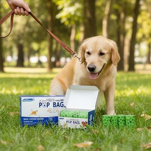 Degradable PE Pet Poop Bag Customized Color Printing Logo Smell <b>Compostable</b> Leak-Proof Eco-friendly with Dispenser - Product Image 3