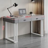 Table d'étude directe usine avec tiroirs et plateau en pierre frittée pour les devoirs des enfants, OEM ODM, pas cher, faible MOQ