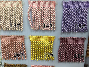 Bán Buôn 10Cm Nhiều Màu Sắc Vàng Dây Fringe Tùy Chỉnh Mạ Fringe Trang Trí Cho Rèm Trang Trí - Product Image 6
