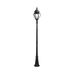 Farola de Jardín Exterior LED con Poste de Hierro y Pantalla de Vidrio, 2700K Blanco Cálido, IP66, Alimentación CA, Garantía de 10 Años, Sensor de Movimiento, Regulable - Product Image 5