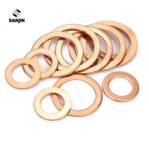 Arandelas de Cobre <span class=keywords><strong>DIN7603</strong></span>, Arandelas Planas Redondas M4 M5 M6 M25, Arandelas Grandes de Latón y Cobre - Product Image 5