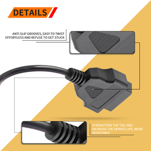 16针母至8针OBD2诊断连接器电缆OBD ATV adattore诊断电缆da OBD2 a 8针电缆 - Product Image 3