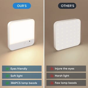 Lámpara LED Recargable con Sensor de Movimiento, Lámparas de Techo Interiores, Luces de Pared con Montaje Magnético, Decoración del Hogar con Control Remoto y Función de Atenuación - Product Image 6