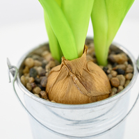 Tanaman Tulip Sutra Buatan Real Touch dalam Pot, Mirip Asli untuk Dekorasi Rumah, Kantor, Pernikahan, Hari Valentine, Hari Ibu, Natal, Paskah, Hadiah