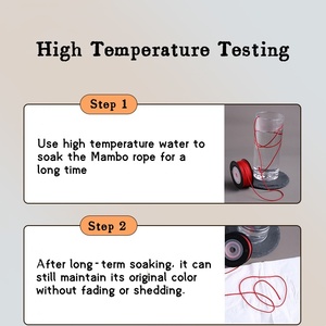 Cuerda de Mambo Premium de 1,5mm y 2mm, 100% nailon, protección del medio ambiente, teñido, sin decoloración, cordón de Mambo para fabricación de joyas - Product Image 3