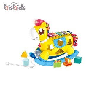 Bebé <span class=keywords><strong>caballito</strong></span> de madera educativos bloques de construcción de instrumento musical de música de piano de juguete - Product Image 1