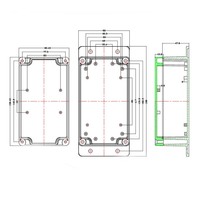 Tapa transparente de montaje en pared personalizada para exteriores, caja de empalme de plástico ABS, impermeable IP65, OEM