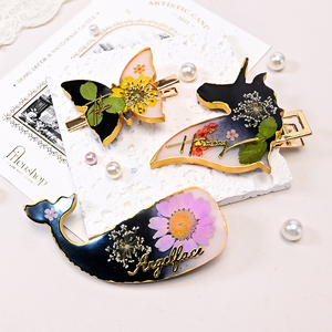 DM1234 DIY Animal en forma de resina colgante molde mariposa horquilla llaveros delfín broche epoxi joyería fundición moldes de silicona - Product Image 5