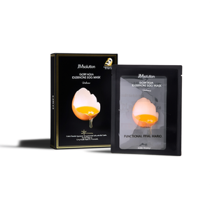 Masque facial JMsolution Glory Aqua Idebenone Egg Mask Deluxe pour tous types de peaux, soin quotidien, formule K Beauty - Product Image 2