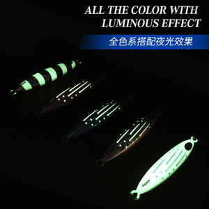 Esca Artificiale Verticale Luminosa in Silicone da 300g/400g per Pesca in Acqua Salata, Slow Jigging, Pesca in Acque Profonde, con Occhi 3D per Spigola e Orata - Product Image 6