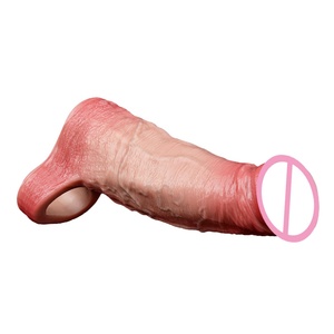 Anillo para pene al por mayor, funda grande para pene, anillo realista hueco, juguete sexual, funda para agrandamiento de pene - Product Image 4