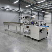 Machine d'emballage plastique horizontale multifonctionnelle SZ750W à commande servo-moteur pour film large, 60 sachets/min, pour l'industrie de la restauration rapide