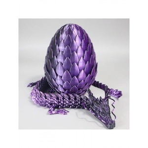 Telur Plastik Cetak 3D Ukuran Besar 18cm + Naga 60cm Dekorasi Dalam Ruangan Halloween Natal Telur Paskah G25-826 - Product Image 5