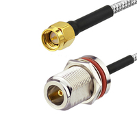 Conector Recto Hembra N Jack a Conector SMA, Cable Semiflexible Rg405 Rg402, Conectores SMA