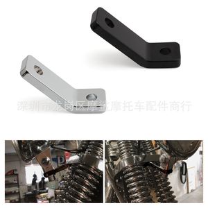 ขายึดไฟหน้ารถมอเตอร์ไซค์ Asahino สีดำเคลือบไฟฟ้า รู 3/8 นิ้ว สำหรับอะไหล่ตกแต่ง Harley Davidson Bobber - Product Image 4