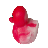 Jouet de bain apaisant pour enfants en forme de canard, doux et en peluche, en plastique, qui couine, compagnon de bain