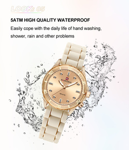 <span class=keywords><strong>Orologio</strong></span> <span class=keywords><strong>da</strong></span> Polso NAVIFORCE per Ragazze, Moda Business, Orologi al Quarzo per Donne, Leggero in Silicone, Elegante, Impermeabile, con Luce Notturna, Modello 7115 - Product Image 4