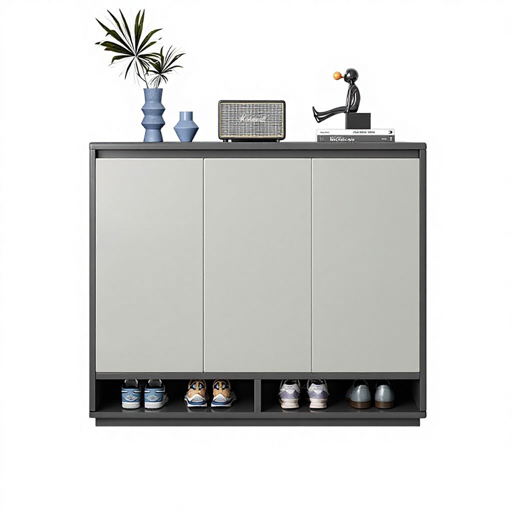 solid wood core-90-32-92 misty gray gold-elegant business gray