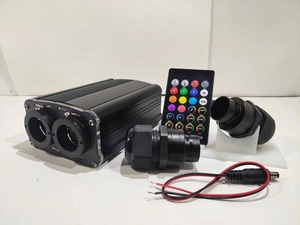 Bộ đèn trần sợi quang LED nhấp nháy hai cổng 18W RGBW, tạo hiệu ứng bầu trời sao trên trần xe với điều khiển từ xa RF và ứng dụng - Product Image 6