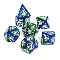 Vente en gros de dés polyédriques en acrylique sur le thème de l'octopus personnalisés pour les jeux de rôle DND RPG Dungeons & Dragons