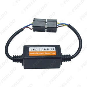 Araba LED far <span class=keywords><strong>H4</strong></span> Hi/Lo far Canbus hata ücretsiz yük direnci için hata ücretsiz uyarı Canceller fiş - Product Image 3