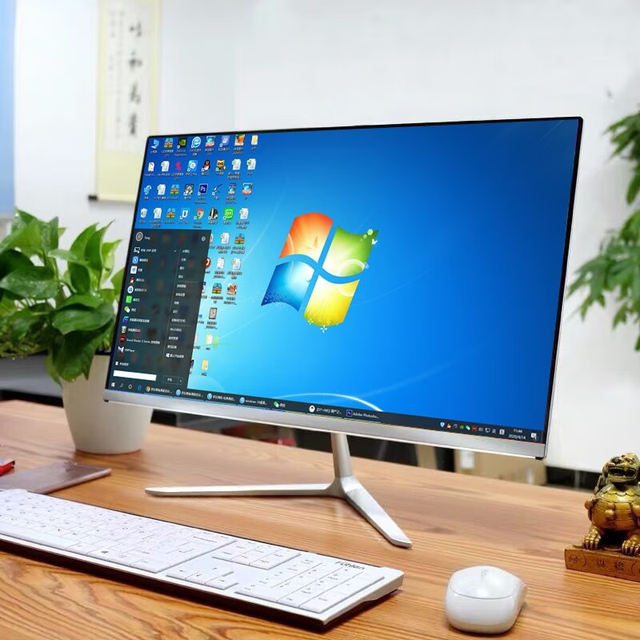 Factory Price 24 Inch Frameless CPU 15 Processor for Office Editing All in One Desktop Computer Pc