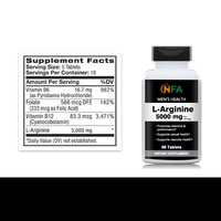 Vente directe usine : Comprimés de L-Arginine 5000mg avec vitamines pour soutenir la santé masculine, favoriser l'endurance et améliorer les performances