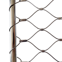 Filet de maille flexible de câble métallique d'acier inoxydable pour l'usage de volière
