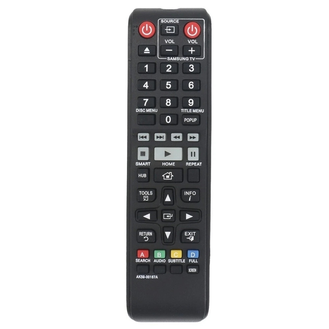 New Replace AK59-00167A Remote Control for Samsung DVD BD-J6300 JM63 JM63C BD-H6500 BD-H6500/ZA BD-JM63/ZA BD-JM63C/ZA