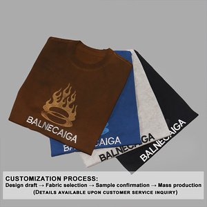 <span class=keywords><strong>T</strong></span>-<span class=keywords><strong>shirt</strong></span> ricamata in <span class=keywords><strong>cotone</strong></span> da uomo a manica corta nera con anello di fiamma e testo stile Casual Top <span class=keywords><strong>t</strong></span>-<span class=keywords><strong>shirt</strong></span> alla moda Y2K - Product Image 2