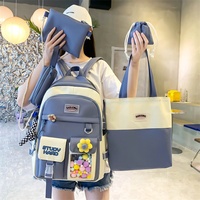 Mochilas Escolares Bonitas de Moda al por Mayor para Niñas, Juego de 5 Piezas de Mochilas Escolares para Adolescentes