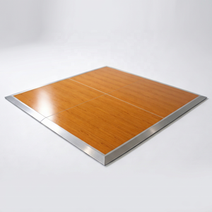 Easy Assemble <b>Portable</b> Dance Floor with Aluminum Ramps Wooden Dance Floor for Event Wedding DJ Party - Product Image 1