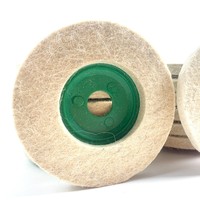 Roues en feutre de laine haute densité, respirantes, plates, pour le polissage de l'acier inoxydable, technique non tissée