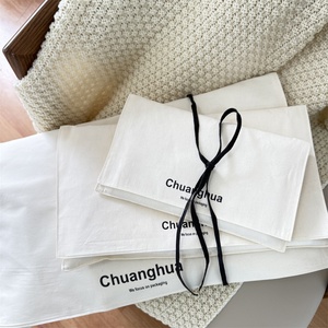 Chuanghua Logo Printed Cotton <b>Envelope</b> Clothes Scarf Jewelry Bag Cotton Shopping <b>Gift</b> Packaging Dustproof Cotton <b>Envelope</b> Bag - Product Image 2