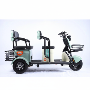 รถสามล้อไฟฟ้าจีนแบบ 3 ล้อ ความเร็วเดียว สำหรับผู้ใหญ่ 48V โครงเหล็กกล้าคาร์บอนสูง เบรกดรัม 3 ที่นั่ง ราคาโรงงาน - Product Image 1