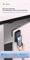 Tuya sans fil Smart APP numérique biométrique empreinte digitale serrure d'armoire pour armoires de gymnastique en alliage d'aluminium meubles armoire serrures